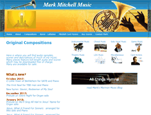 Tablet Screenshot of markmitchell-music.com